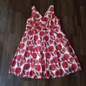 Red Flower A-Line Dress PLUS 22W
